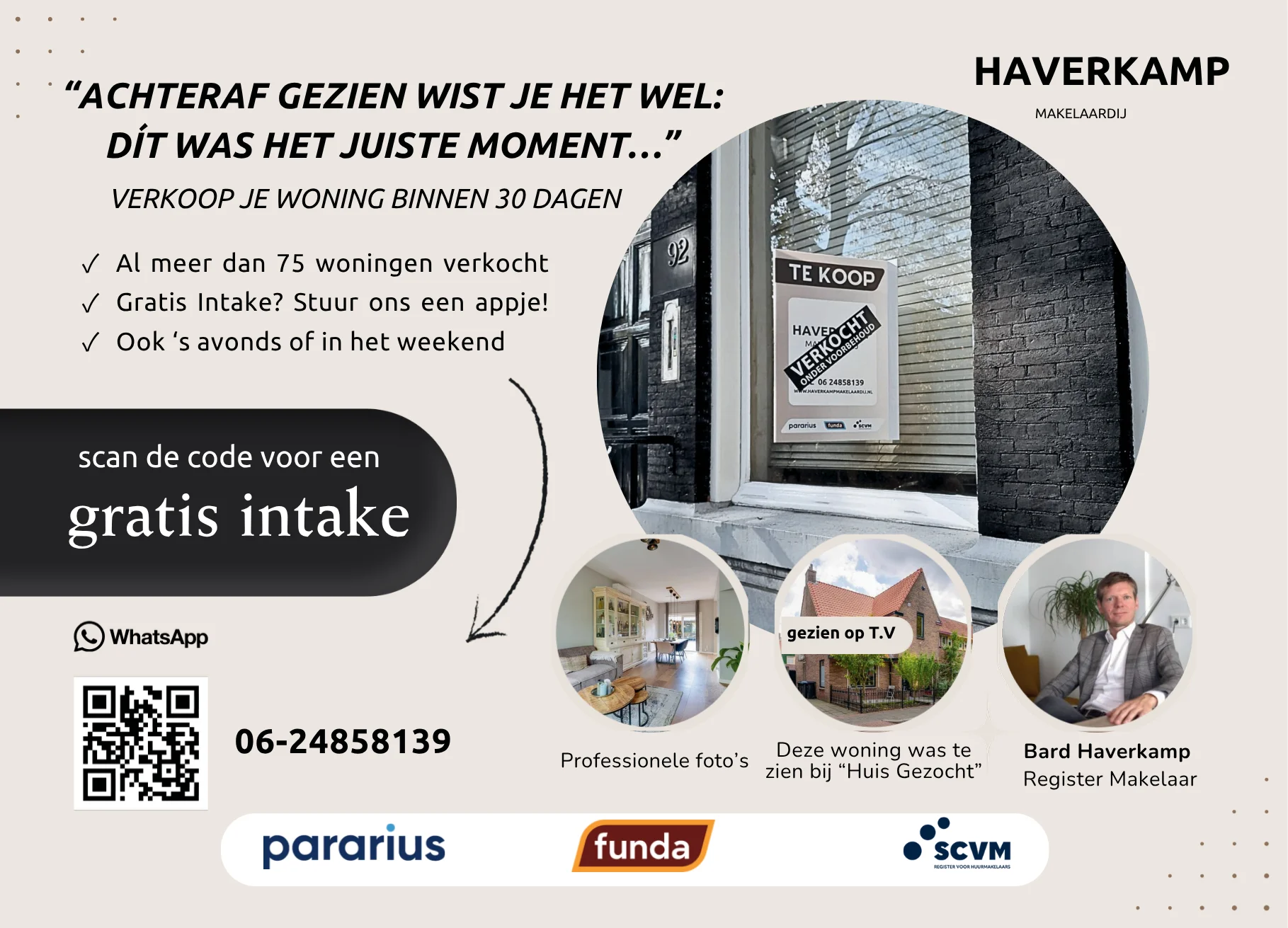 Haverkamp Makelaardij door-to-door flyer